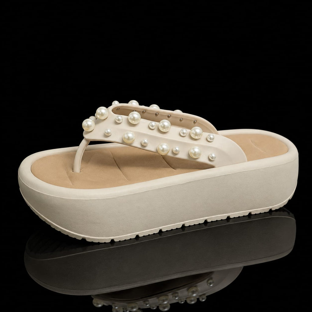 Claquettes silicone, perla 020